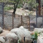 Pool Fence Project 2021 over Rough Terrain